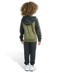 adidas Toddler and Little Boys 2-Piece Long Sleeve Fleece Jacket Joggers Set