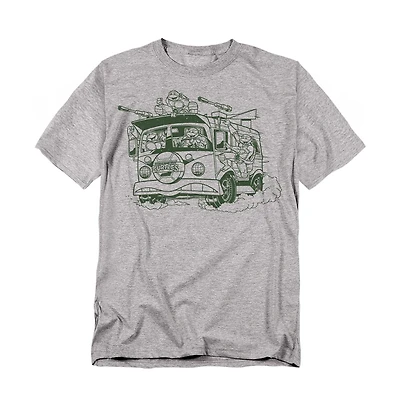 Logovision Men's Teenage Mutant Ninja Turtles Radical Wagon T-Shirt