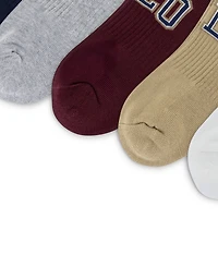 Polo Ralph Lauren Men's 6-Pack Varsity Logo Low Cut Socks