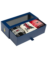 Polo Ralph Lauren Men's 3-Pack Truck Shirting Plaids Socks Giftbox