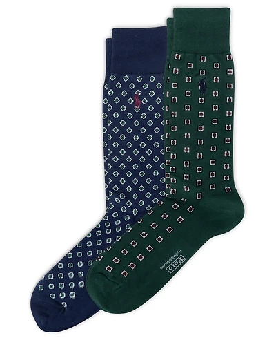 Polo Ralph Lauren Men's 2-Pack Foulard Socks