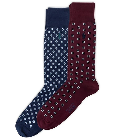 Polo Ralph Lauren Men's 2-Pack Foulard Socks