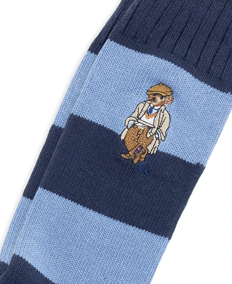 Polo Ralph Lauren Men's Embroidered Rugby Bear Socks