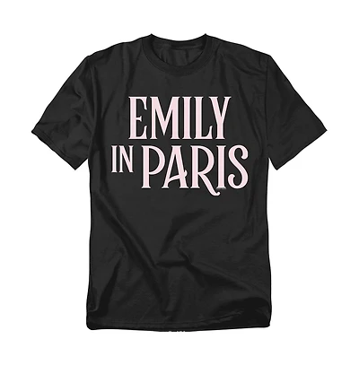 Logovision Men's Emily Paris Pink Logo T-Shirt