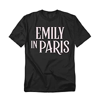 Logovision Men's Emily Paris Pink Logo T-Shirt