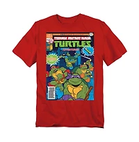 Logovision Men's Teenage Mutant Ninja Turtles Tmnt Adventures Cover T-Shirt