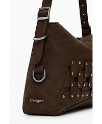 Desigual Women's Medium studded patch handbag