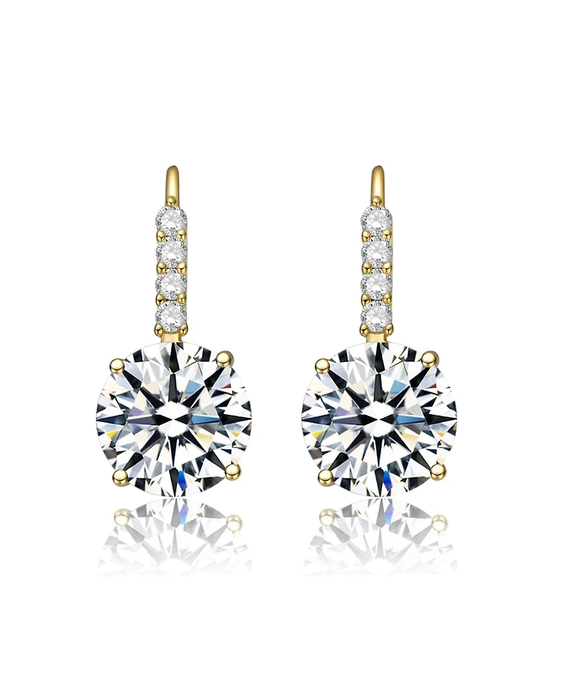 Classic Elegant Basket-Set Drop Leaver Back Earrings