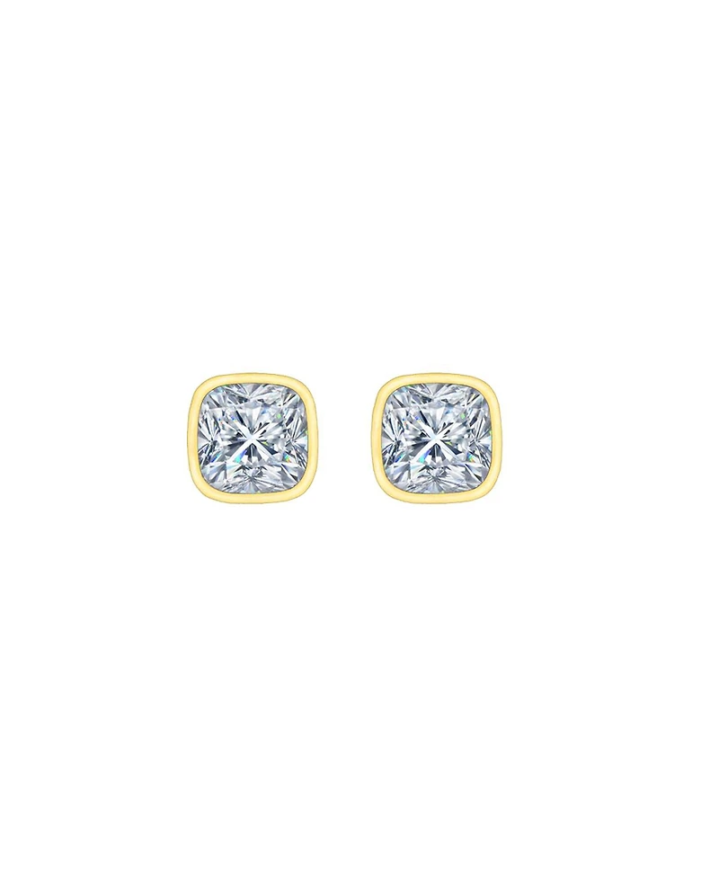 Interesting Designs Baguette Stud Earrings