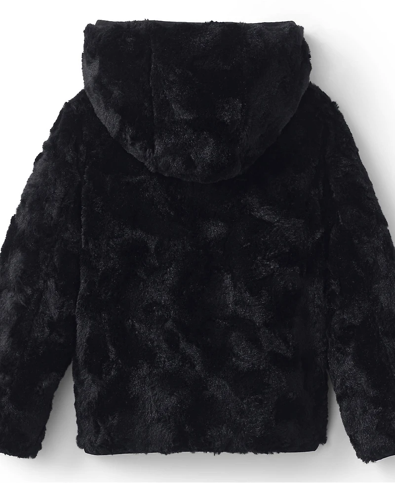 Lands' End Kids Girl's Reversible Insulated Fleece Jacket