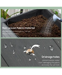 Outsunny 47" x 21" Raised Garden Bed, Elevated Wooden Planter Box,