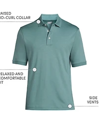 Lands' End Men's Short Sleeve Cotton Supima Polo Shirt