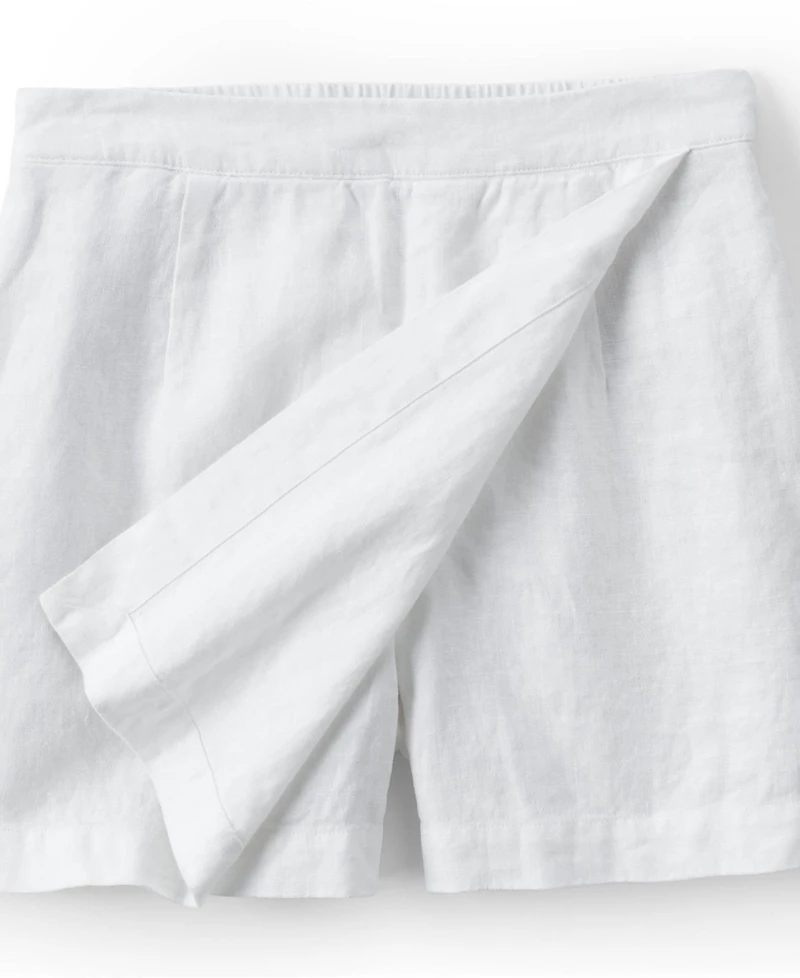 Lands' End Women's Linen Above the Knee Skort