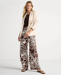 Lands' End Women's Rayon High Rise Wide Leg Pants - Set Bottom
