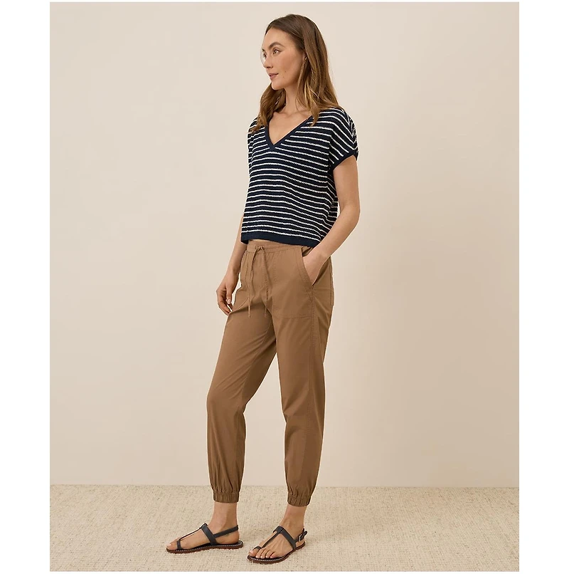 Pact Women's Organic Cotton Featherweight Slub V-Neck Tee