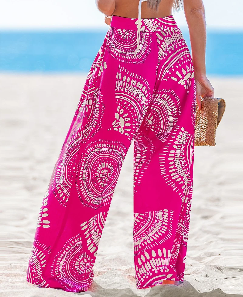 Cupshe Women's Sun Flares Abstract Pants