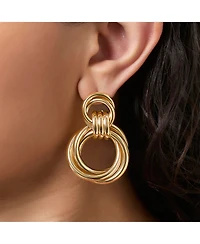 Jessica Simpson Interlocking Loop Earrings