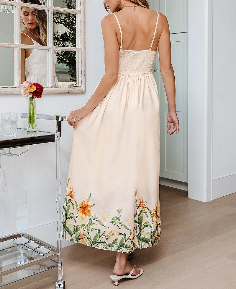 Cupshe Women's Free to Wander Floral Maxi Beach Dress