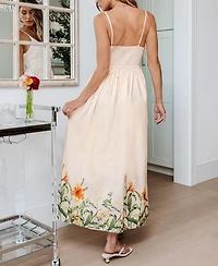 Cupshe Women's Free to Wander Floral Maxi Beach Dress
