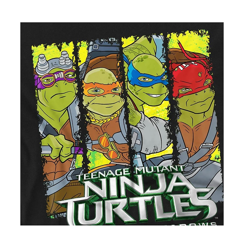 Logovision Men's Teenage Mutant Ninja Turtles Out Of The Shadows Group Horizontal Stack T-Shirt