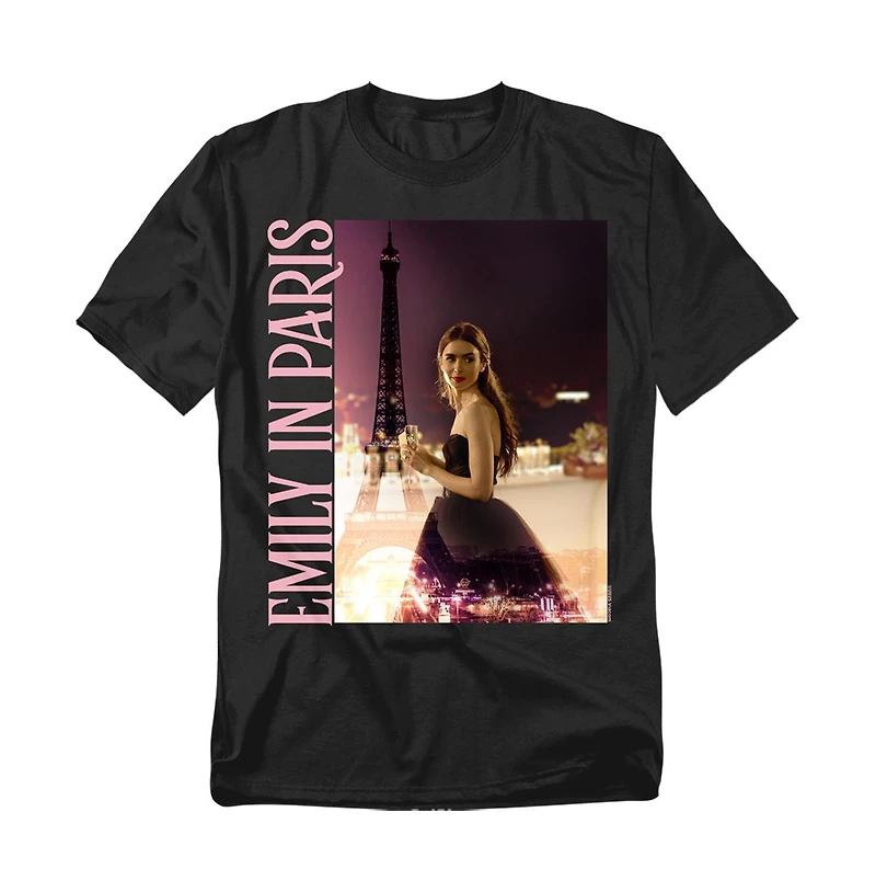 Logovision Men's Emily Paris And City T-Shirt