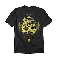 Logovision Men's Dungeons And Dragons Year Of The Dragon Gold Logo T-Shirt