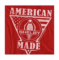 Logovision Big & Tall Carroll Shelby American Made Flag T-Shirt