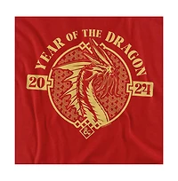 Logovision Men's Dungeons And Dragons Year Of The Dragon Gold Beast T-Shirt