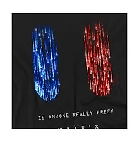 Logovision Men's The Matrix Is Anyone Really Free? T-Shirt