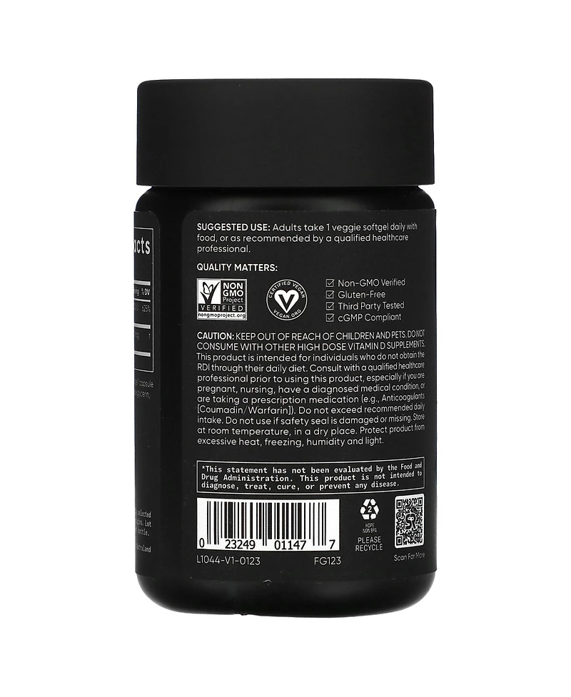 Sports Research D3 + K2 Plant-Based