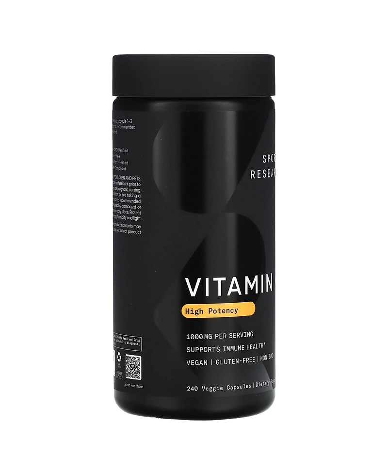Sports Research High Potency Vitamin C 1 000 mg