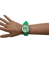 Olivia Pratt Lime Green Round Big Face with Colorful Numbers Women Watch