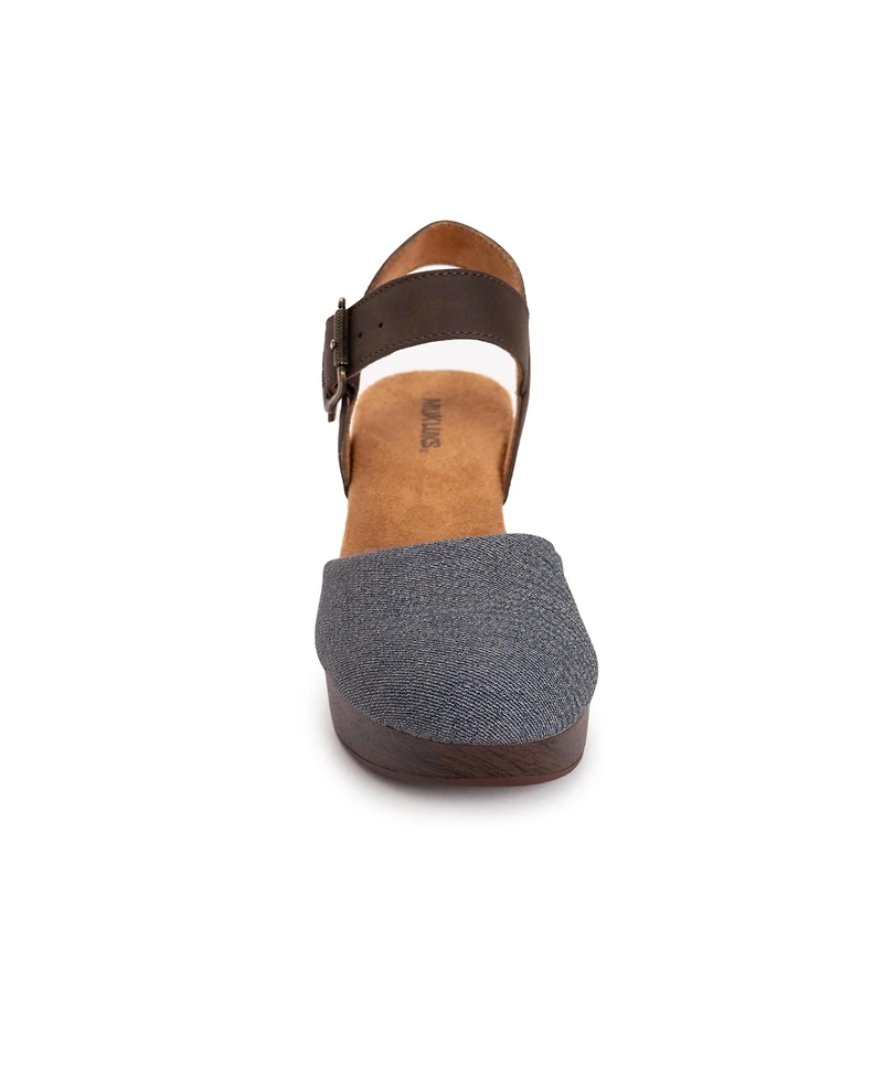 Muk Luks Women's Merritt Closed Toe Quarter Strap Shoe