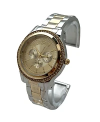 Olivia Pratt Two Tone Boyfriend Style Bangle Women Watch