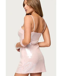 Edikted Women's Siarra Sequin Mini Dress