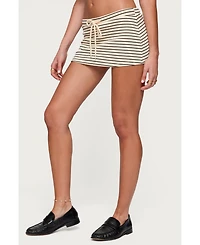 Edikted Women's Brena Striped Mini Skort