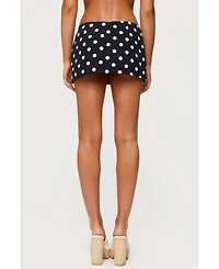 Edikted Women's Noreen Polka Dot Mini Skort