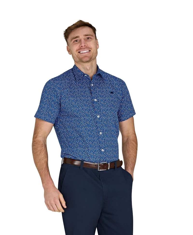 Raging Bull Men's Short Sleeve Flower Bud Shirt