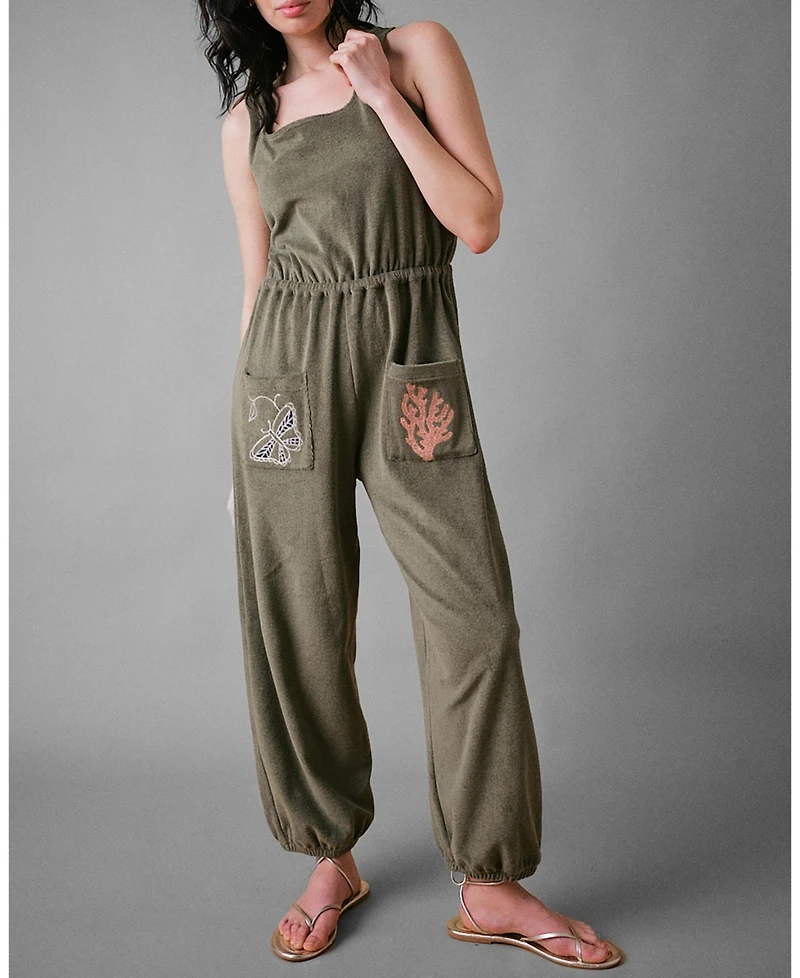 Cape Cove Women's Sea Coral Terry Jumpsuit
