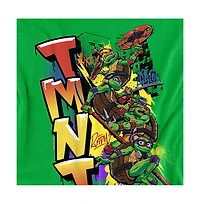 Logovision Men's Tmnt Mutant Mayhem Nyc Graffiti T-Shirt