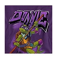 Logovision Men's Tales Of The Teenage Mutant Ninja Turtles Donnie Graffiti T-Shirt