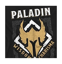 Logovision Men's Dungeons Dragons Paladin Wisdom Charisma T-Shirt