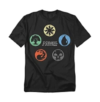 Logovision Men's Magic The Gathering 5 Colors T-Shirt