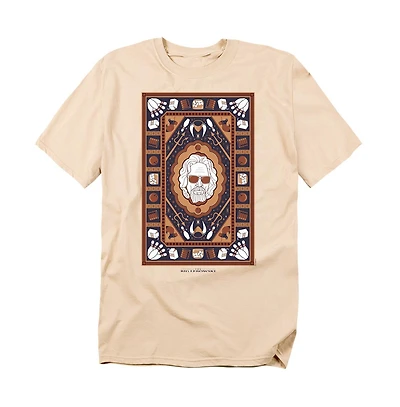 Logovision Men's The Lebowski Homage Rug Blue T-Shirt
