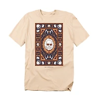 Logovision Men's The Lebowski Homage Rug Blue T-Shirt