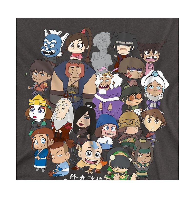 Logovision Men's Avatar The Last Airbender Chibi Group T-Shirt