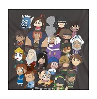 Logovision Men's Avatar The Last Airbender Chibi Group T-Shirt