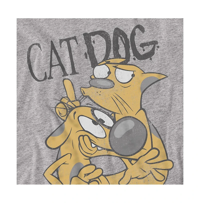 Logovision Men's Catdog Stuck Together T-Shirt