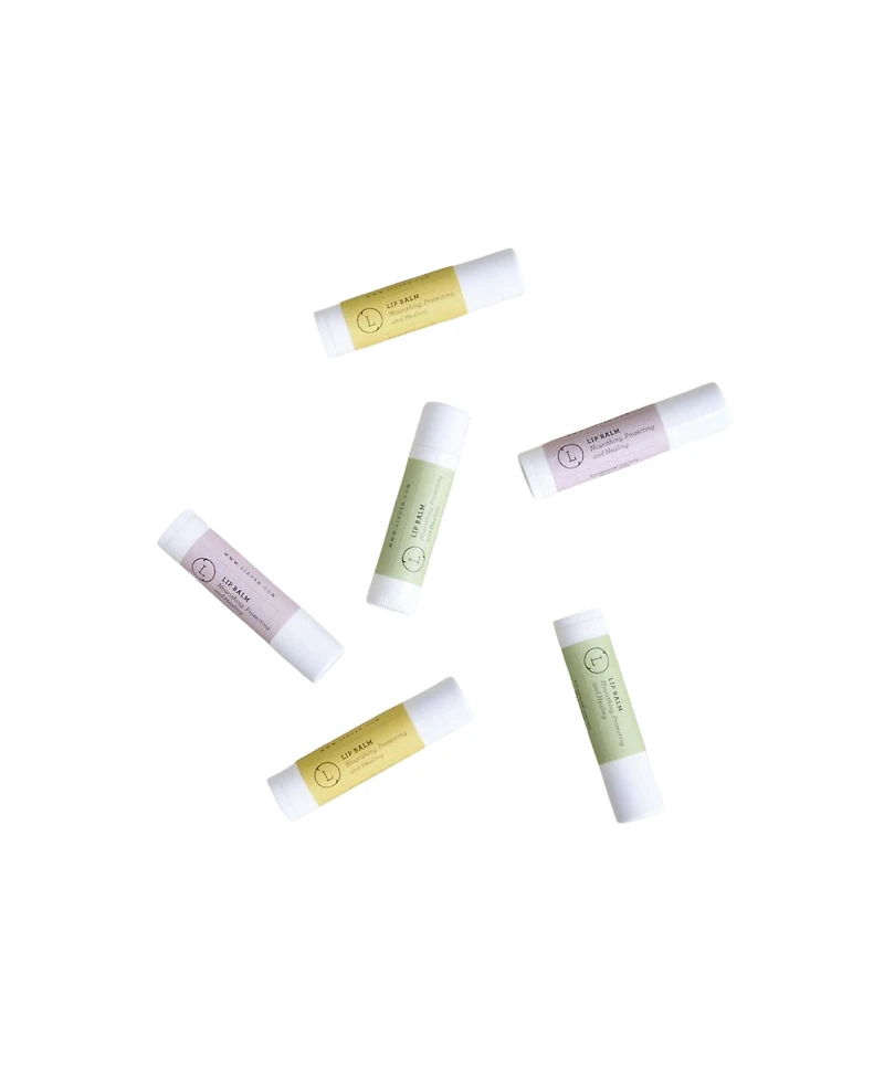 Lizush Natural Unscented Lip Balm Set