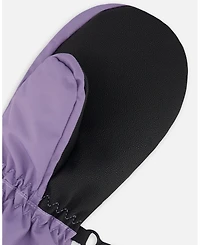 Deux par Girls Winter Mittens Play Purple Gray